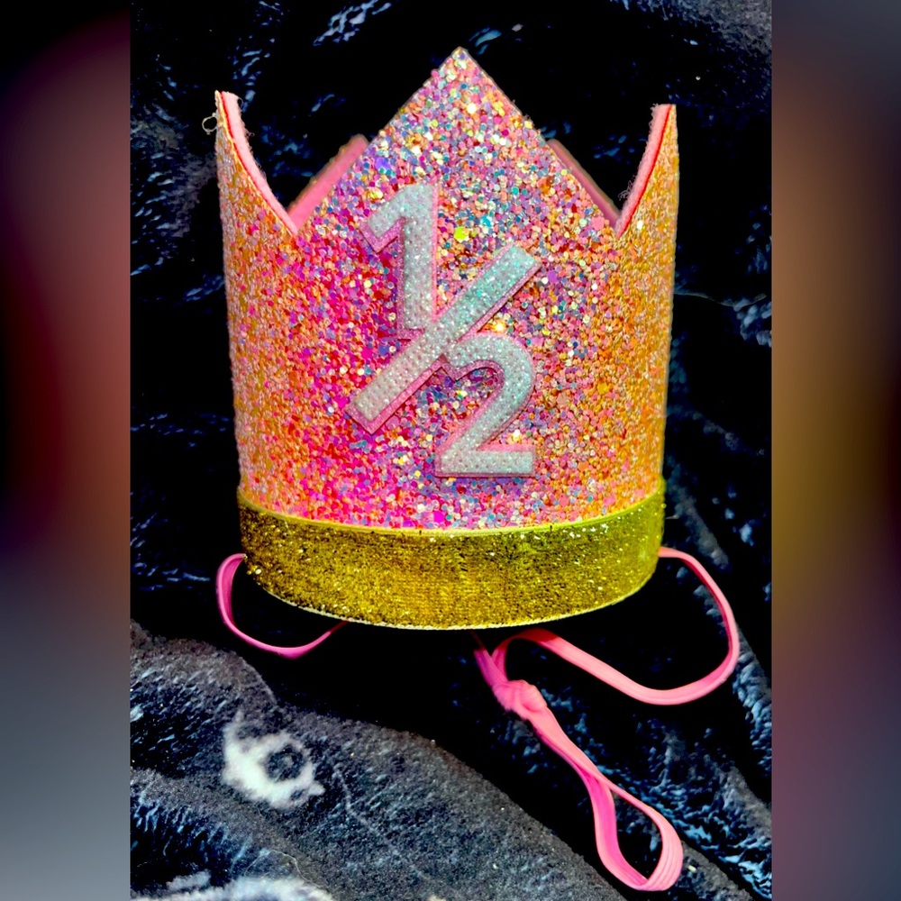 1/2 Birthday Crown